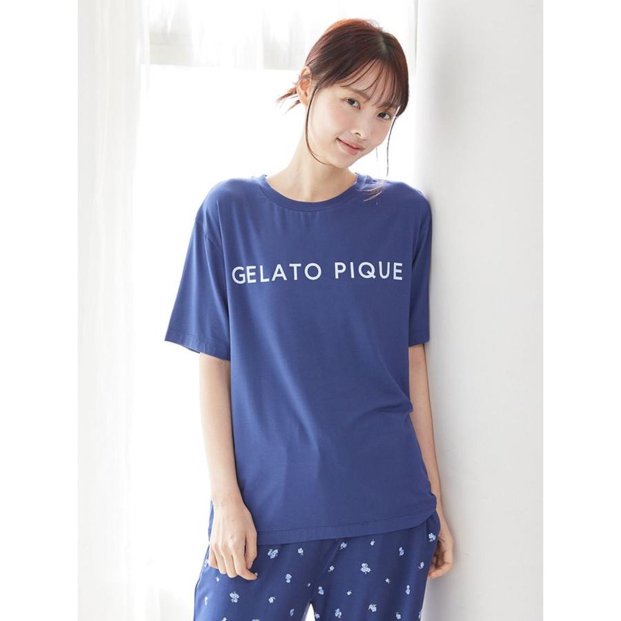 gelato pique（ジェラートピケ） 接触冷感 モチーフ4柄Tシャツ&ロング