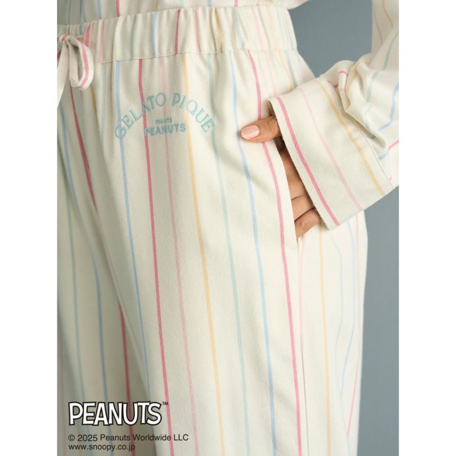 gelato pique（ジェラートピケ） PEANUTS レインボーストライプネル