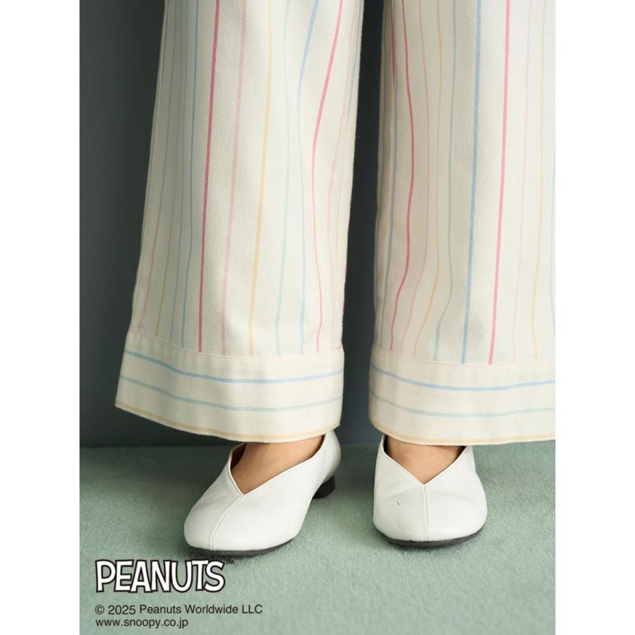 gelato pique（ジェラートピケ） PEANUTS レインボーストライプネル