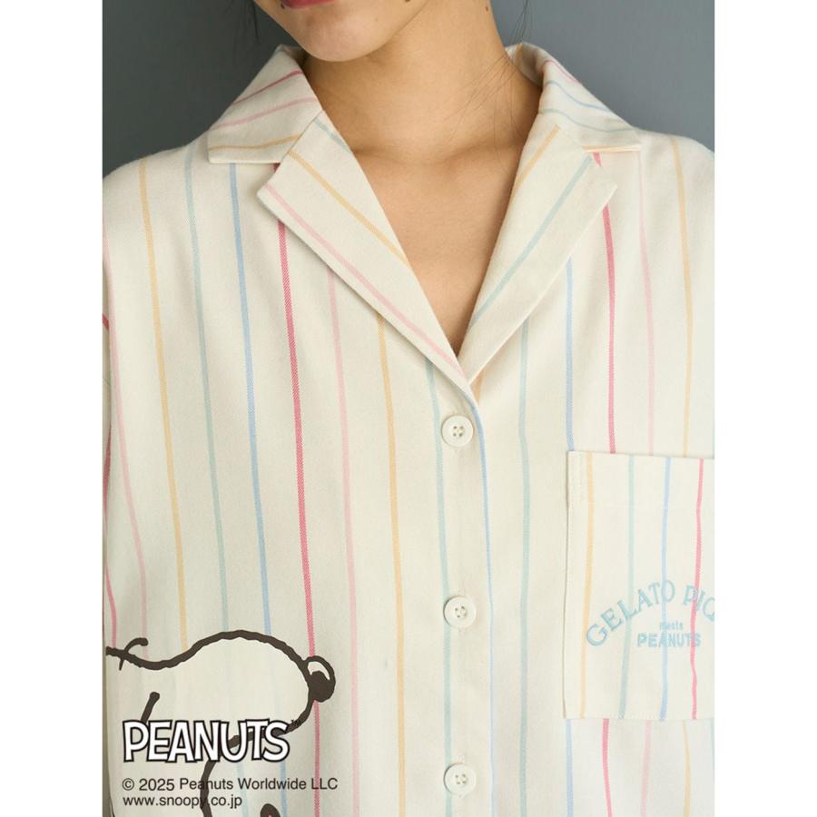 gelato pique ジェラートピケ PEANUTS オリジナルアート レインボー