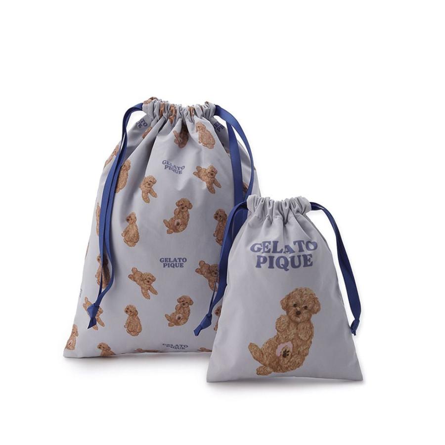 gelato pique（ジェラートピケ） ドッグ巾着2点セット pwgb261561 犬柄