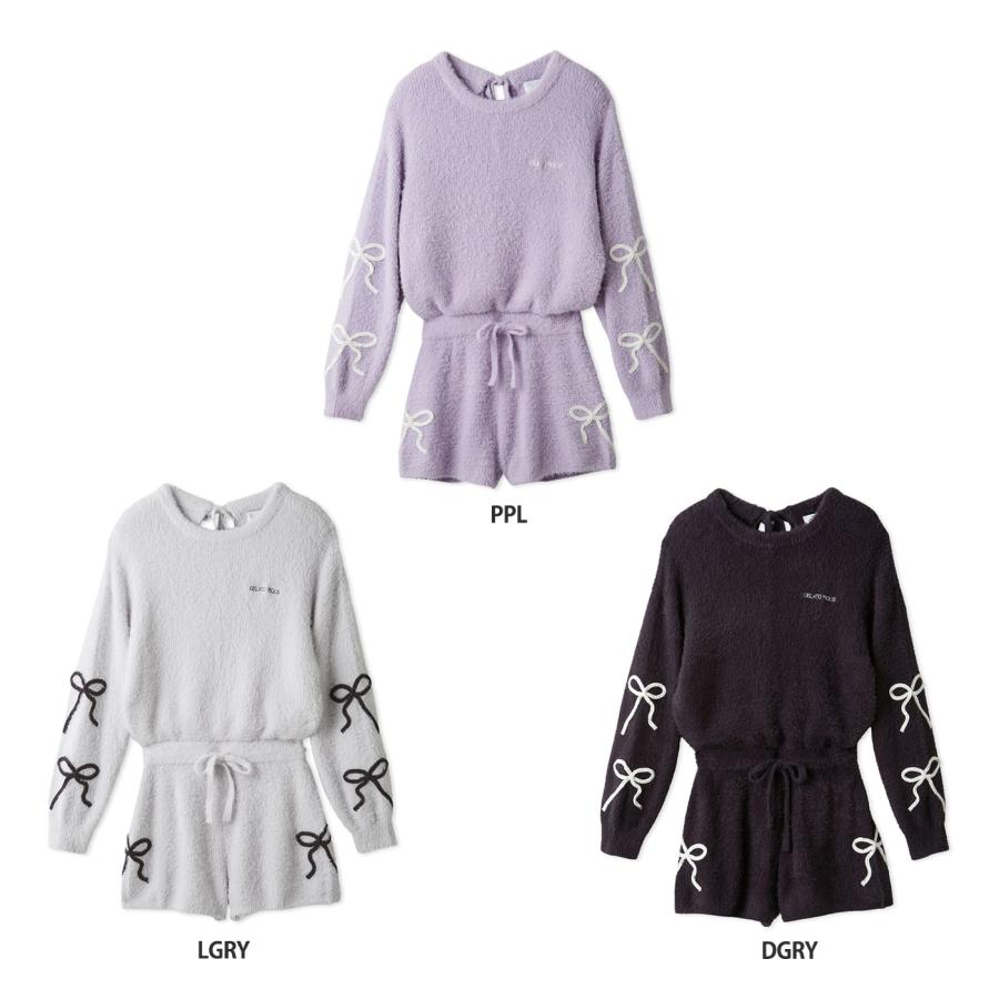 gelato pique バーガンディ リボン ルームウェア F gelato pique バーガンディ リボン ルームウェア F