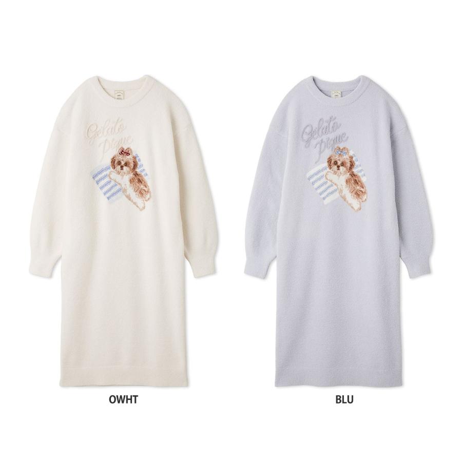 ジェラートピケ　2025 グレー　ルームウェア　セットアップ　ワンピース 新品 セール】【接触冷感】あざらし柄ワンピース（ルームウェア