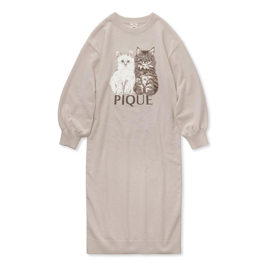 ジェラート ピケ] ツインズキャットJQDワンピース PWNO254121