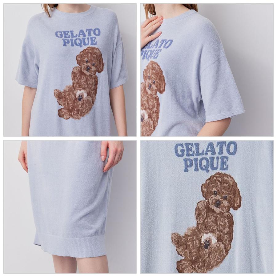 gelato pique（ジェラートピケ） ドッグジャガードワンピース