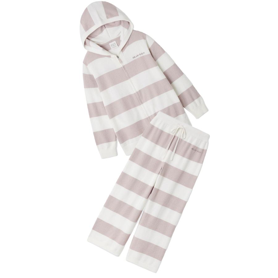 新品！ジェラートピケ　スムーズィーボーダーパーカー　セットアップ 新品！ジェラートピケ スムーズィーボーダーパーカー セットアップ