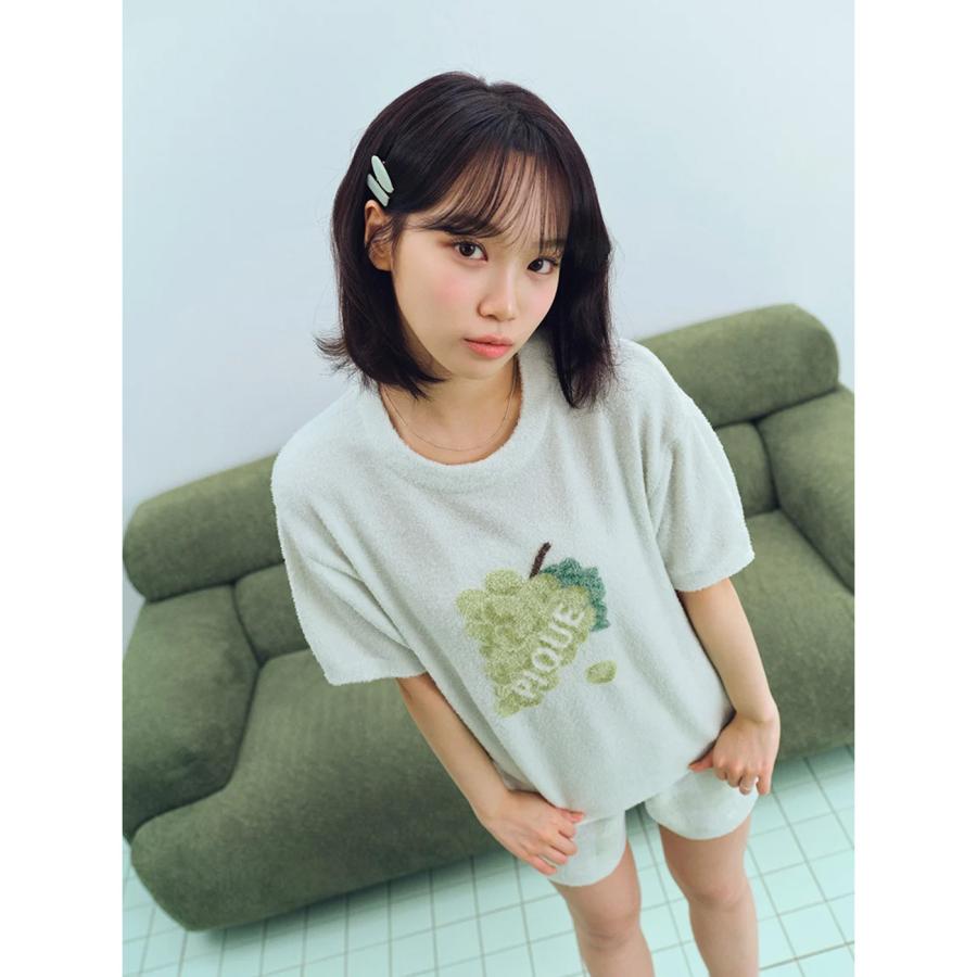 フルーツジャガードプルオーバー＆チェックジャガードショートパンツ gelato pique ジェラートピケ フルーツジャガードプルオーバー