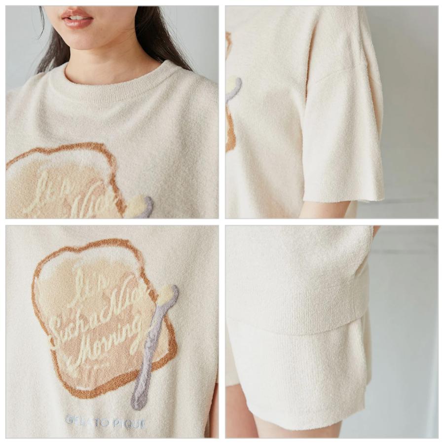 ジェラートピケ ラビットジャガードプルオーバー&ショートパンツセット gelato pique SALE10%OFF ジェラートピケ モーニングジャガード