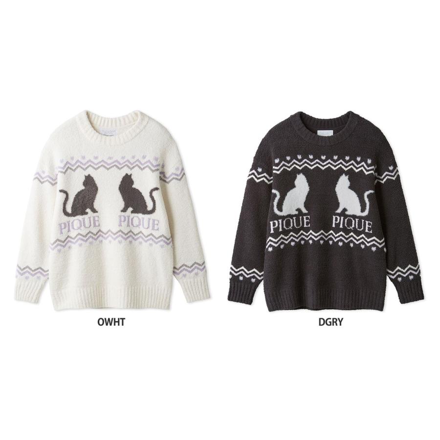 gelato pique（ジェラートピケ） HALLOWEEN CATジャガードプルオーバー