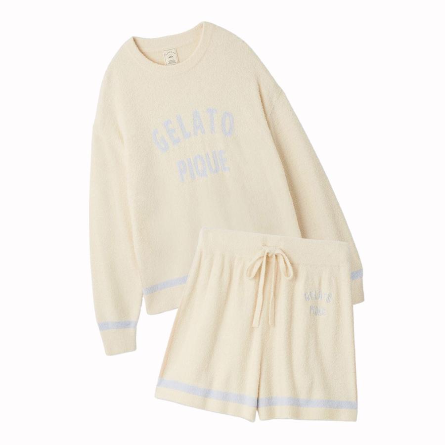 gelato pique ジェラートピケ スムーズィートリム長袖プル