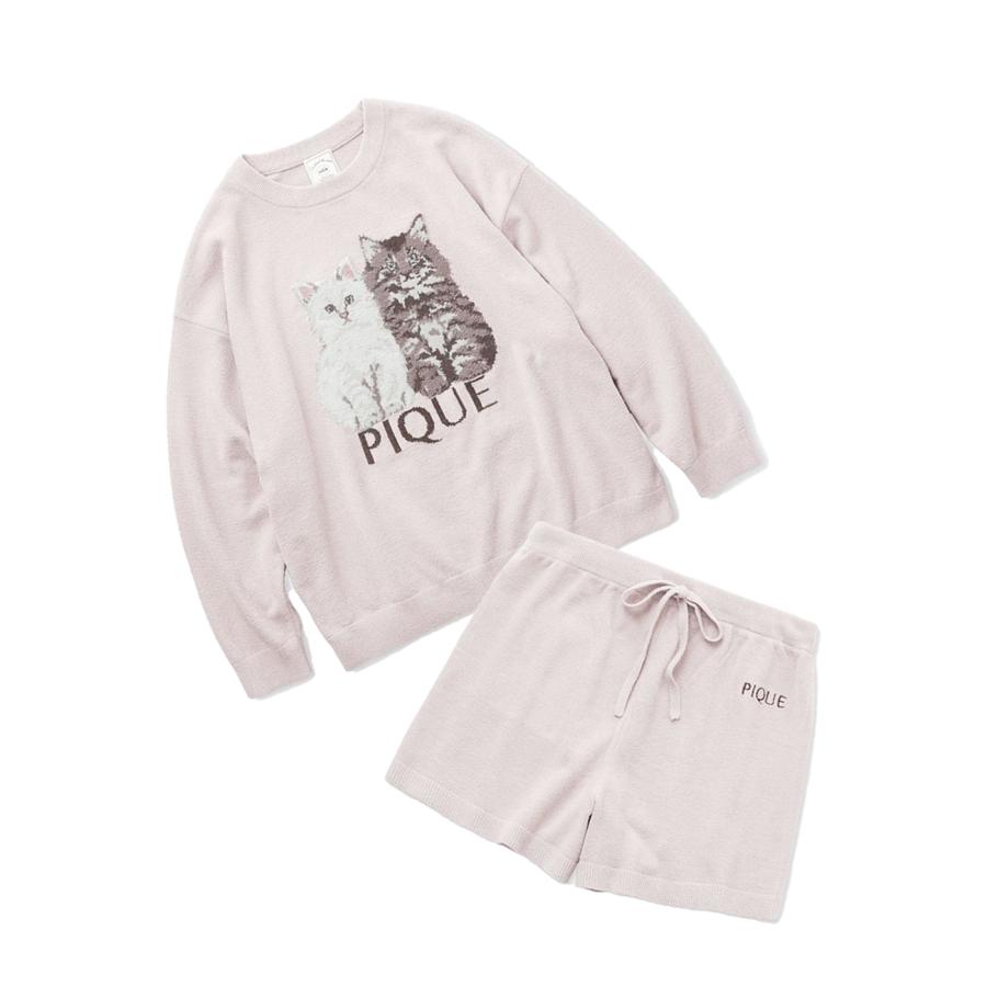 gelato pique ジェラートピケ ツインキャットジャガードプル