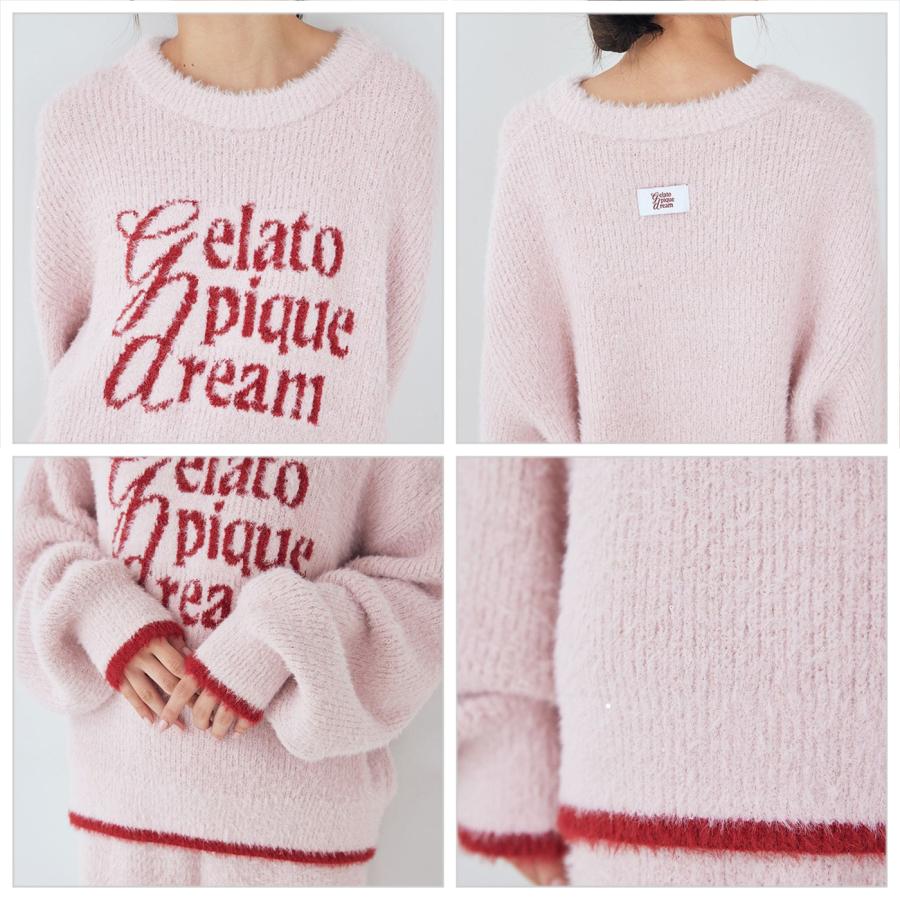gelato pique（ジェラートピケ） ラメフェザープルオーバー&ロング