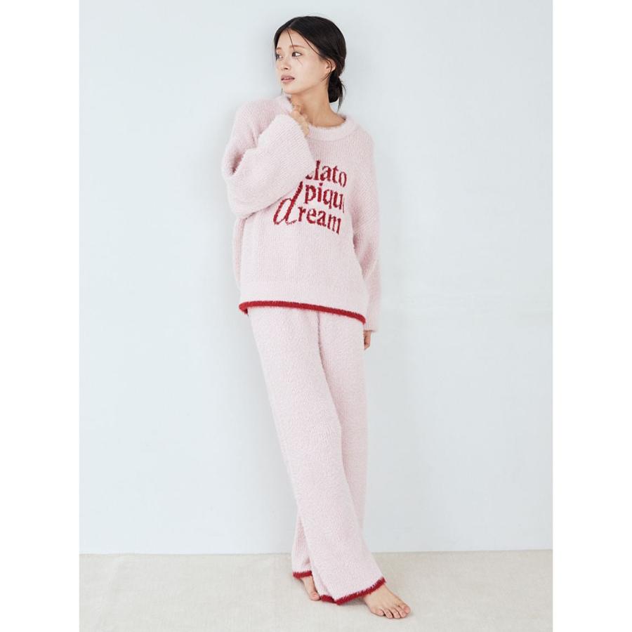 gelato pique（ジェラートピケ） ラメフェザープルオーバー&ロング