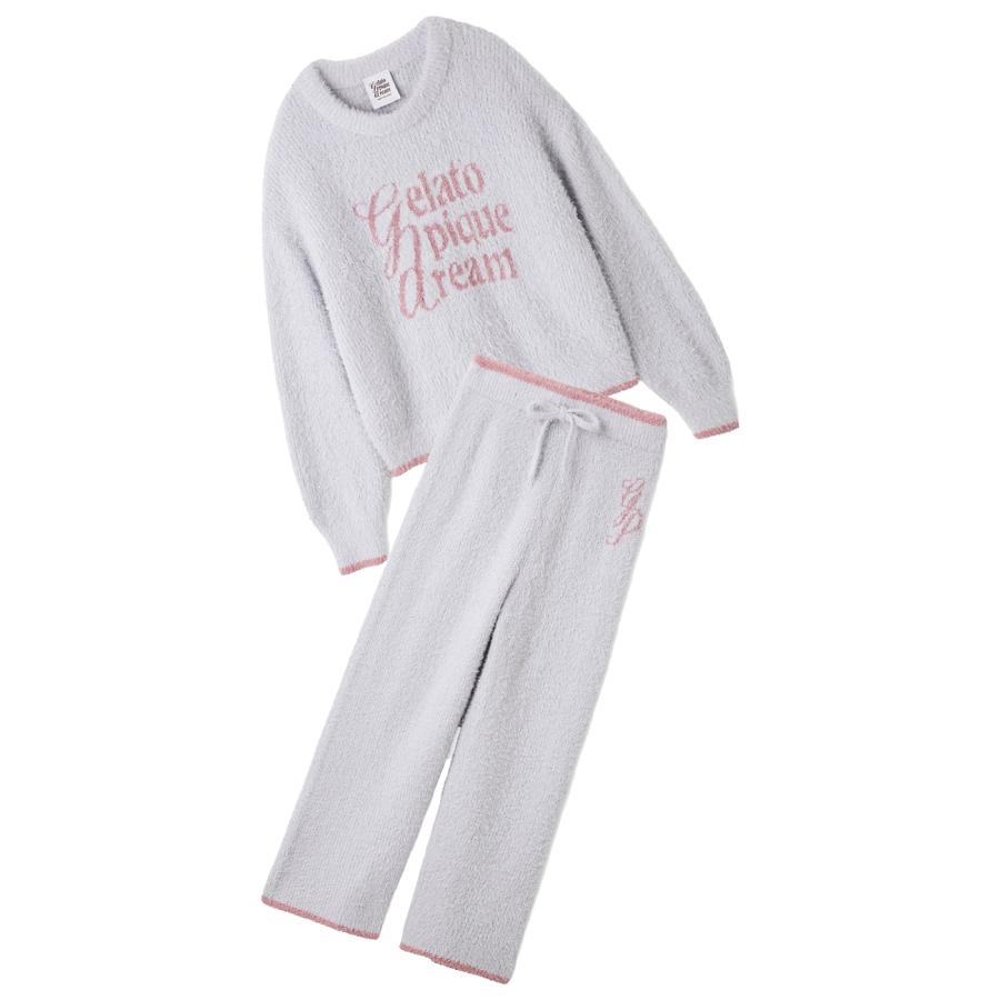 gelato pique（ジェラートピケ） ラメフェザープルオーバー&ロング