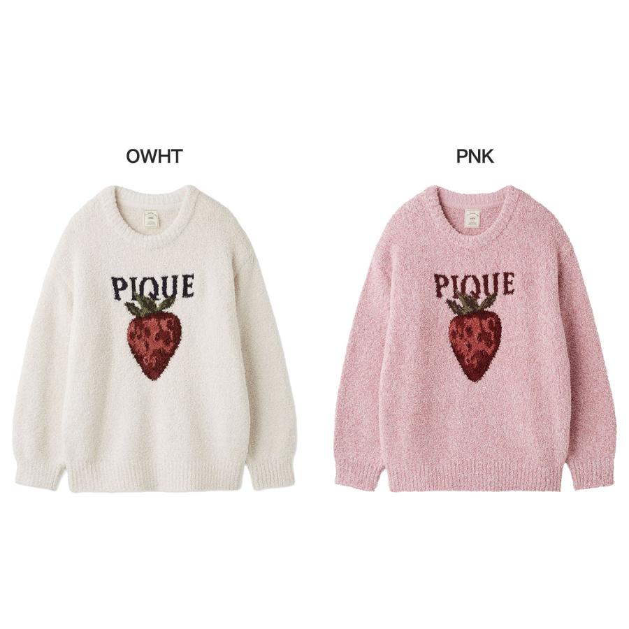 gelato pique（ジェラートピケ） メランジストロベリージャガードプル