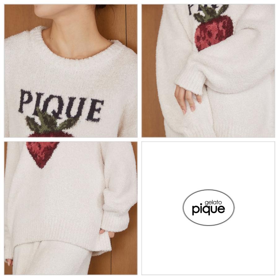 gelato pique（ジェラートピケ） メランジストロベリージャガードプル