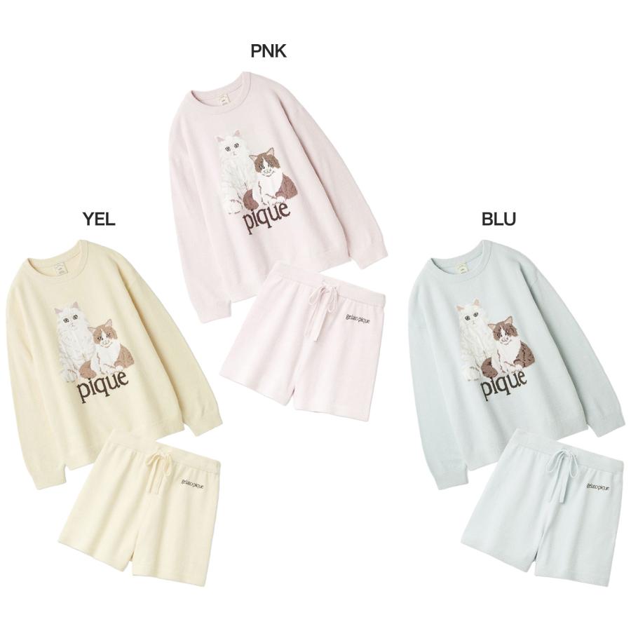 gelato pique（ジェラートピケ） エアリーモコキャットジャガードプル