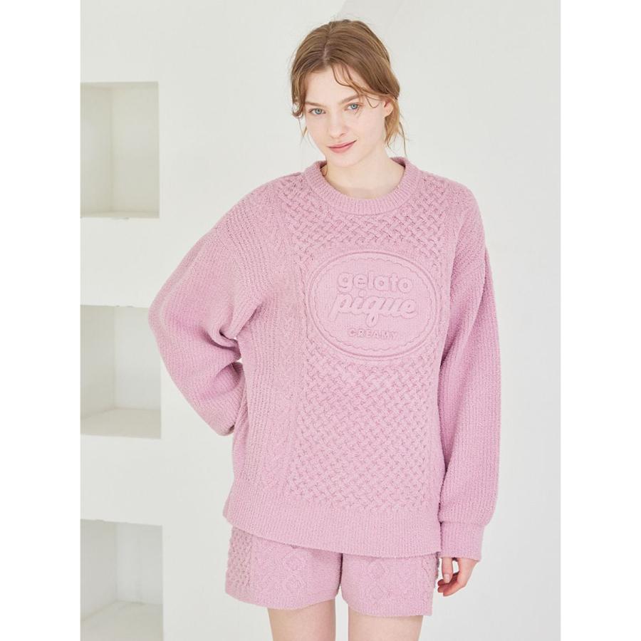 gelato pique（ジェラートピケ） Valentine アランプルオーバー