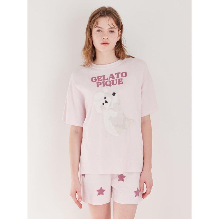 GELATO PIQUE ストロベリー柄半袖ルームウェアセット　新品・未使用 gelato pique（ジェラートピケ） スムーズィーロゴジャガードプル