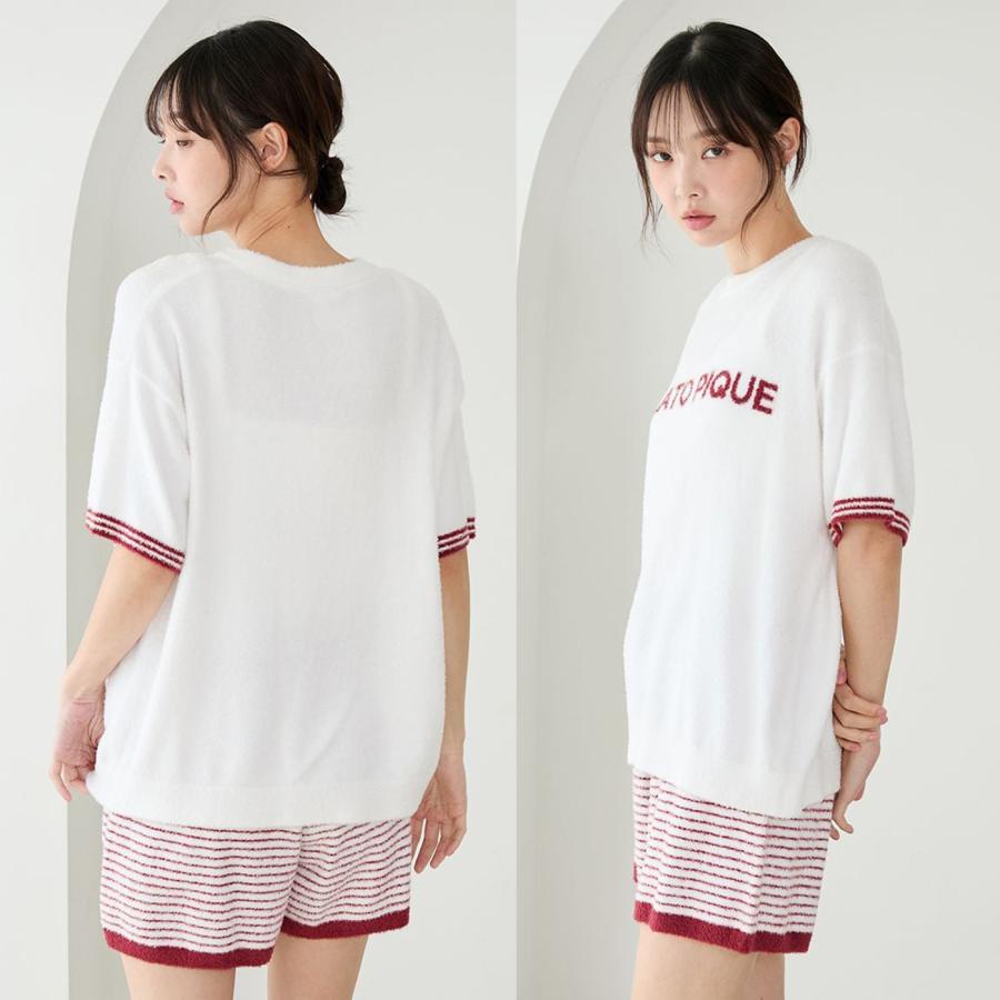 GELATO PIQUE ストロベリー柄半袖ルームウェアセット　新品・未使用 gelato pique（ジェラートピケ） スムーズィーロゴジャガードプル