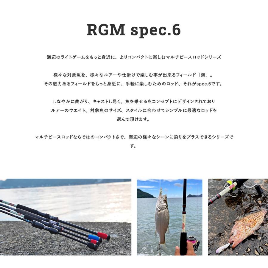 RGM(ルースター ギア マーケット) RGM spec.6/79 Line (8lb.) Lure (5〜12g) 全長236cm ライトシーバス ライトエギングの画像