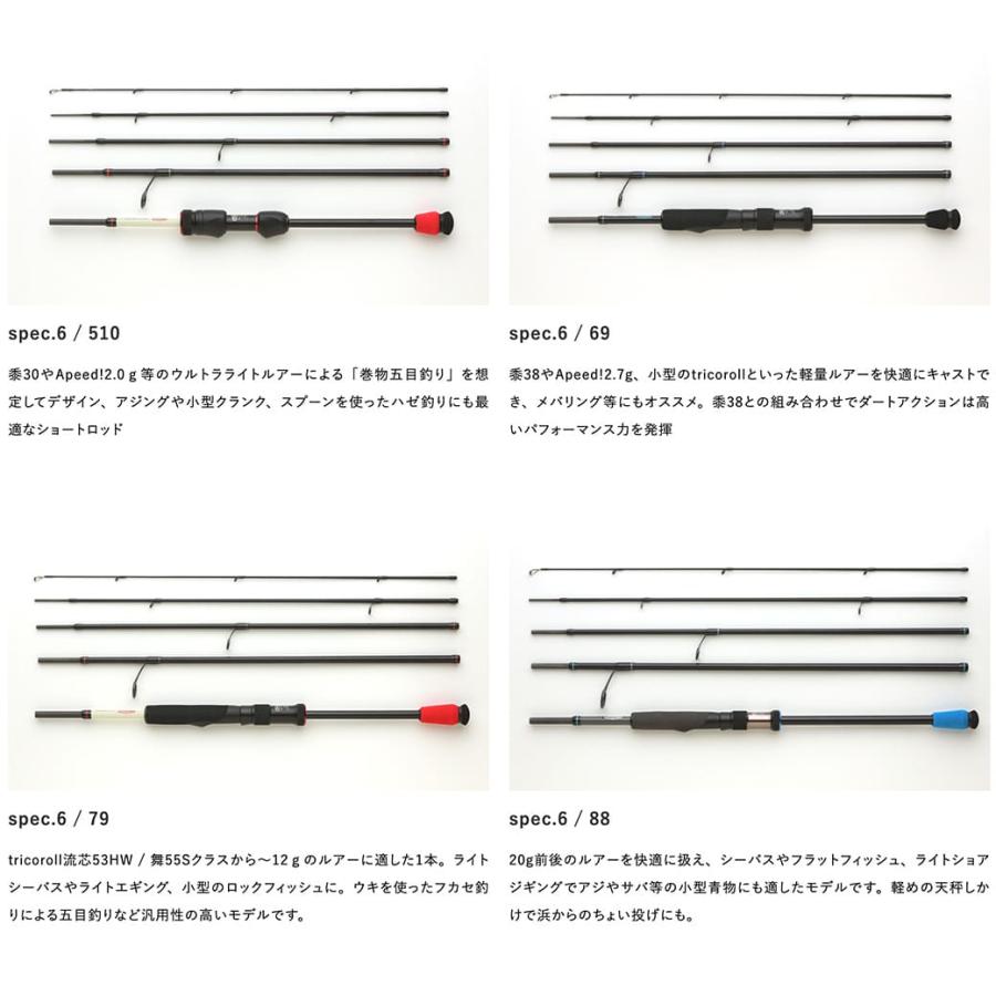 RGM(ルースター ギア マーケット) RGM spec.6/79 Line (8lb.) Lure (5〜12g) 全長236cm ライトシーバス ライトエギングの画像