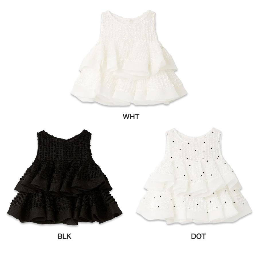 SNIDEL（スナイデル） (予約) ラッフルジャガードボリュームブラウス