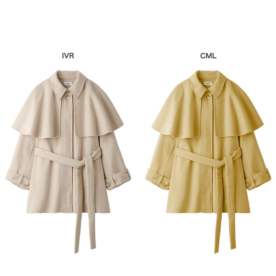 SALE40%OFF スナイデル リバーケープコート swfc245045 アウター レディース フレアケープ ウエストベルト付き  SNIDEL | SNIDEL | 03