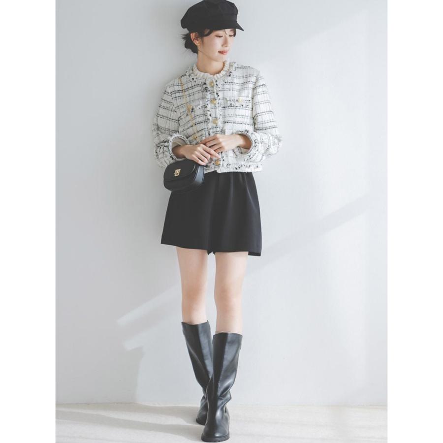 SNIDEL（スナイデル） SALE40%OFF デタッチャブルフリルカラーツイード