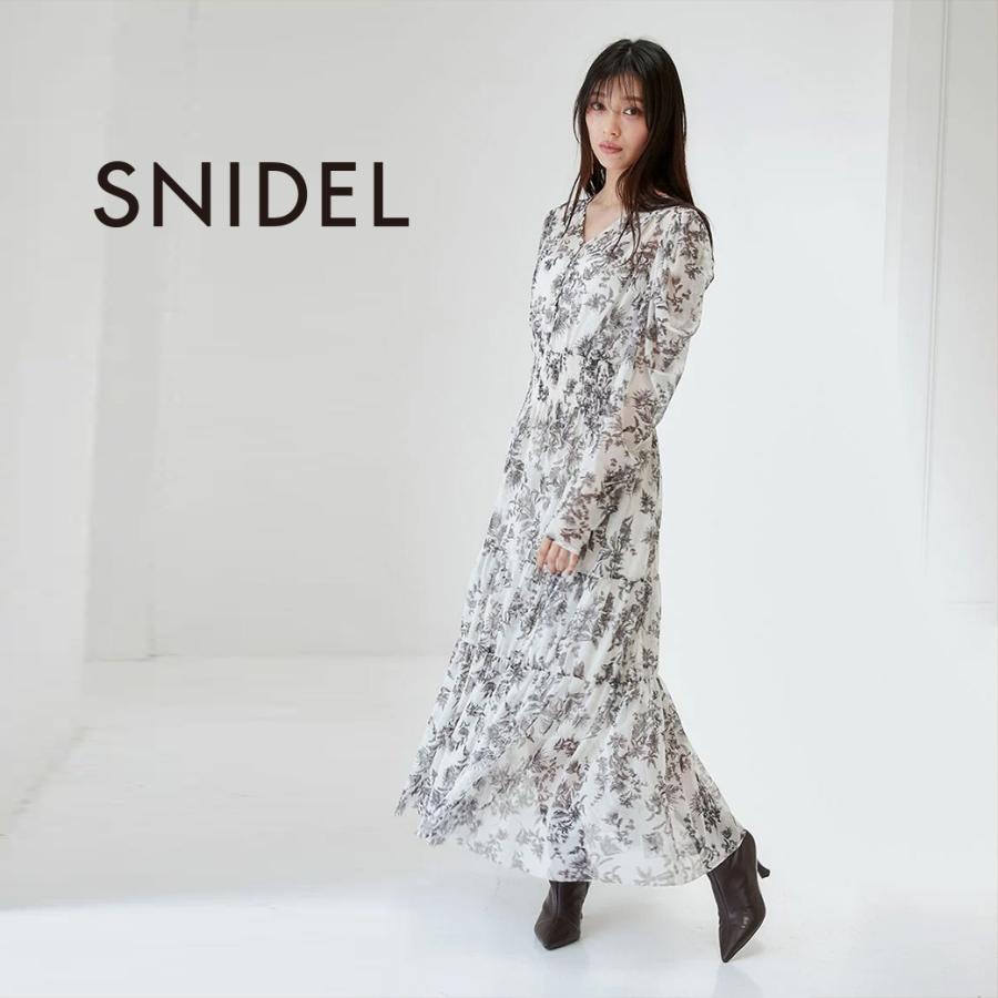 SNIDEL SALE10%OFF スナイデル Vネックティアードチュールドレス SNIDEL SALE10%OFF スナイデル Vネックティアードチュールドレス