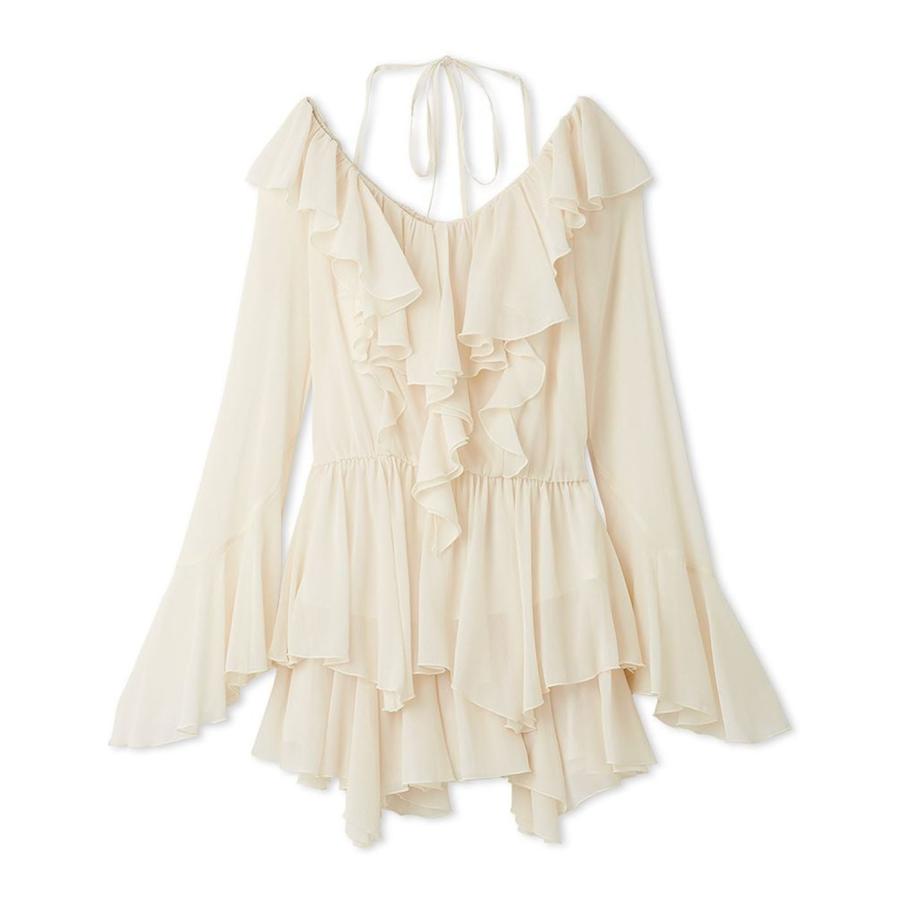 SNIDEL（スナイデル） SALE50%OFF シフォンフリルミニコンビワンピース