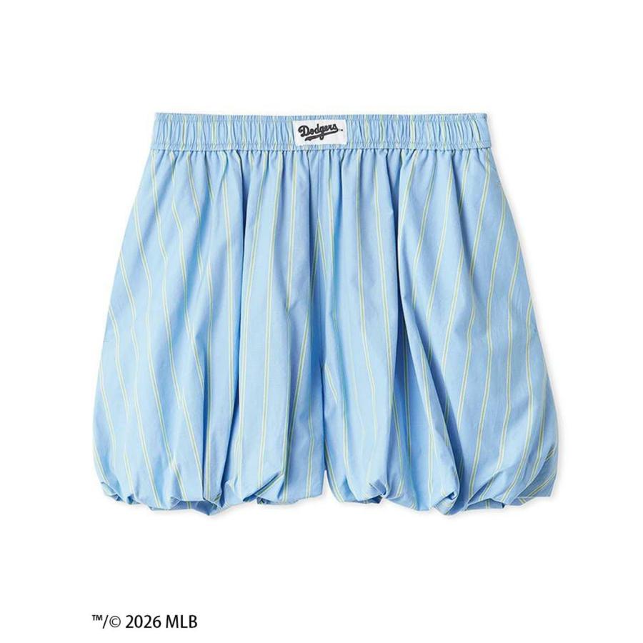 スナイデル MLB Sustainableバルーンショートパンツ swfp261093 レディース コラボ ヤンキース ドジャース ストライプ SNIDEL_9