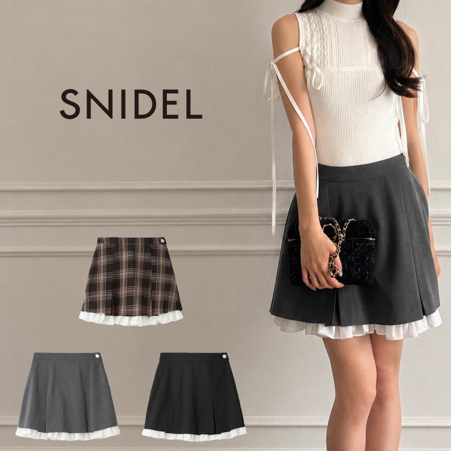 SNIDEL（スナイデル） SALE40%OFF レイヤードミニスカショーパン