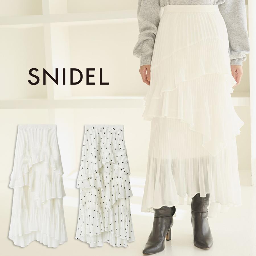 SNIDEL（スナイデル） (予約) SNIDEL Sustainableプリーツティアード
