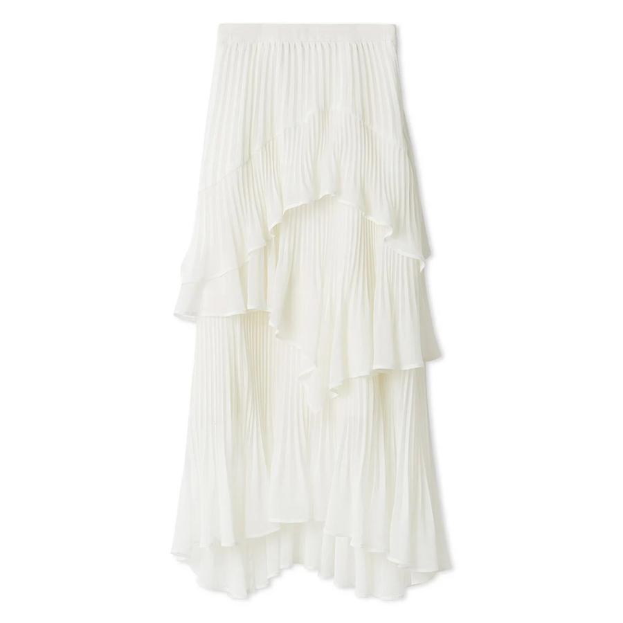 SNIDEL Sustainableプリーツティアードロングスカート Sustainableプリーツティアードロングスカート(ロングスカート