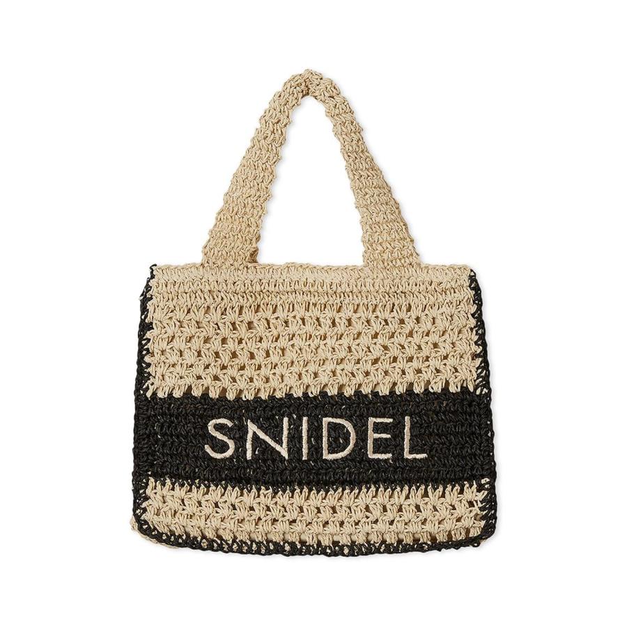 SNIDEL（スナイデル） 柄編みロゴトートバッグ swgb252632 レディース