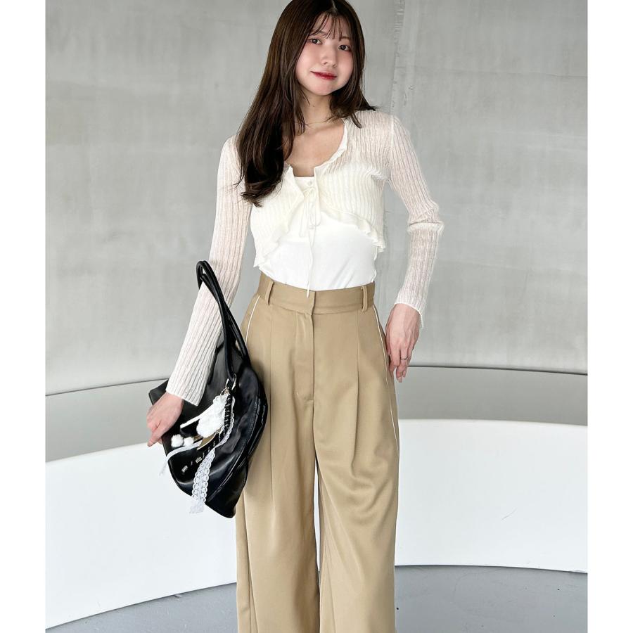 SNIDEL スナイデル シアーボレロカーディガン アイボリー SNIDEL（スナイデル） ボレロシアーカーディガン swnt254237