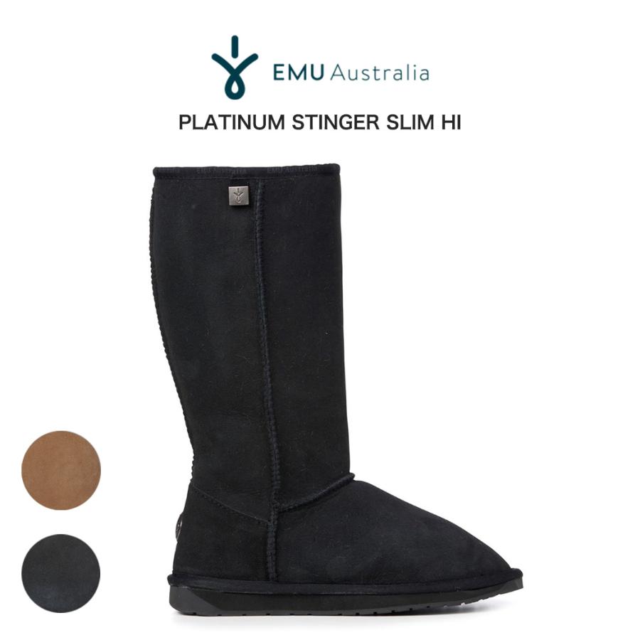 EMU  Platinum Stinger Slim Hi プラチナスティンガースリムハイ wp20004 Australia ムートンブーツ  防水 足の冷え対策 通気性 シープスキン | 