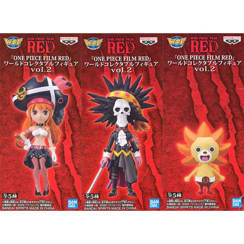 ONE PIECE FILM RED ワールドコレクタブルフィギュア vol.2 3種セット