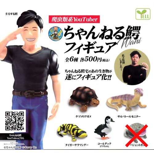 爬虫類系YouTuber ちゃんねる鰐フィギュア【バジェットガエルなし】5種