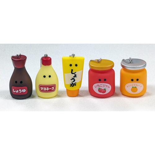 ぷかぷかかわいい調味料ボールチェーン 5種セット : セレンショップ