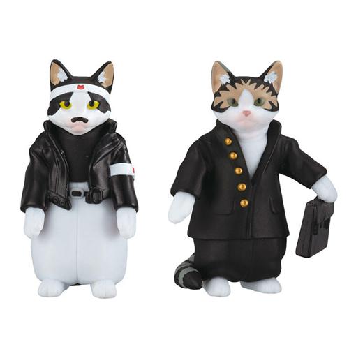 なめんなよ なめ猫 フィギュアこれくしょん【ヒゲオ/ドラ吉】2種セット