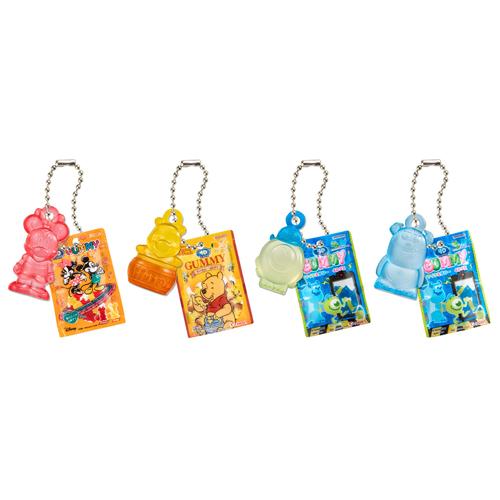 ディズニー＆ピクサーキャラクター 4D GUMMY ミニチュアチャーム 4種