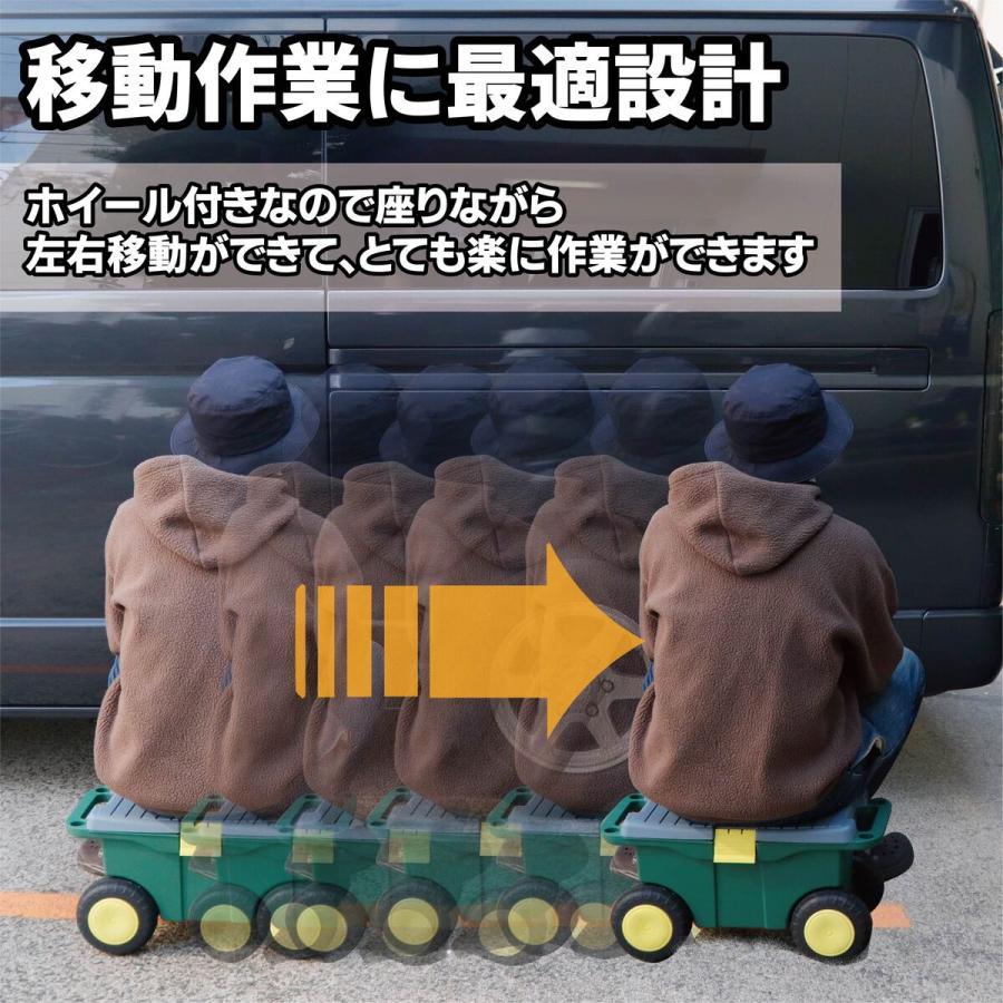 バイク 車 自動車 整備 洗車 ツールボックス 移動式 畑仕事 園芸 庭