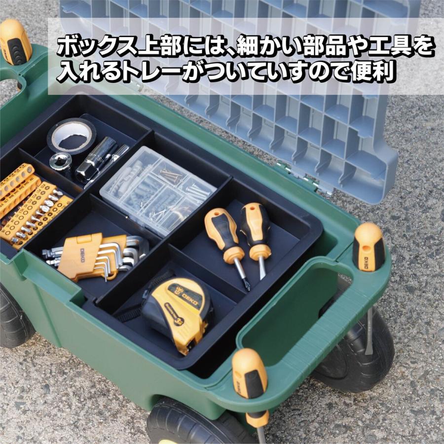 自動車整備箱 バイク 車 自動車 整備 洗車 ツールボックス 移動式 畑仕事 園芸 庭