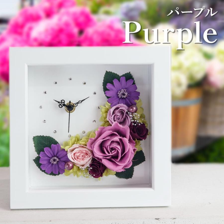 プリザーブドフラワー 時計 アレンジメント 造花 プリザーブドフラワー 花 時計 アレンジ フラワーアレンジメント 誕生