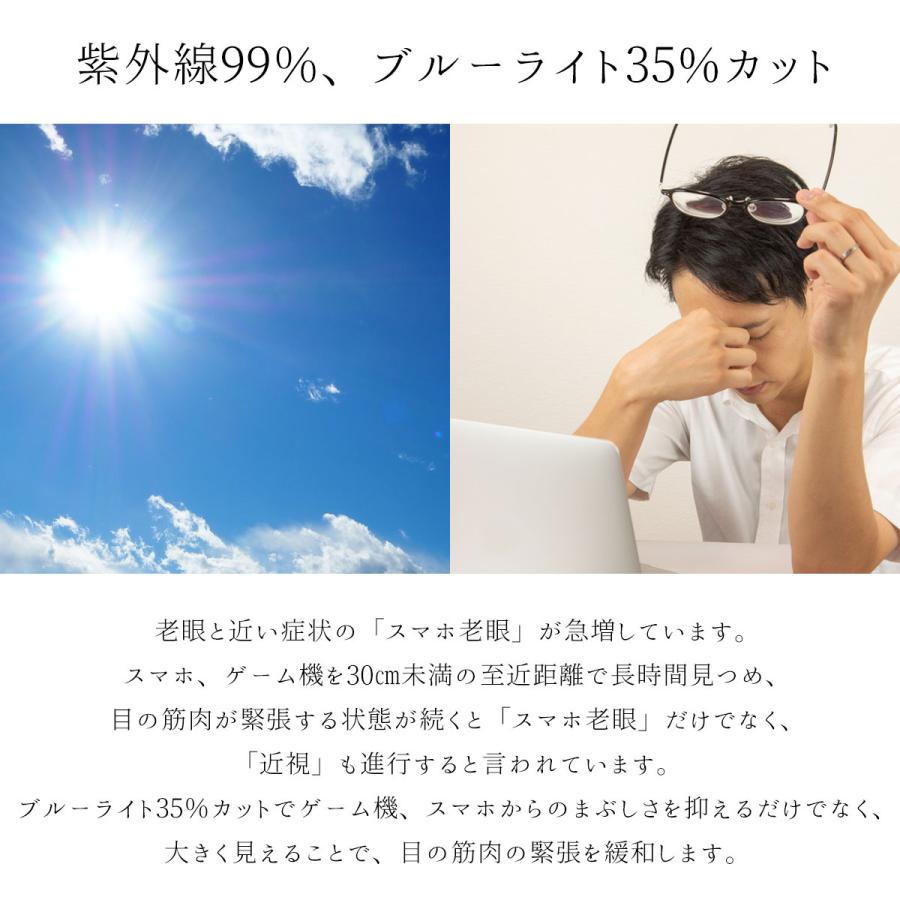 ハズキルーペ　　ラージ　1.32倍　カラーレンズ　ブルーライト対応 Hazuki Company Hazuki ハズキルーペ ラージ（赤）ブルー
