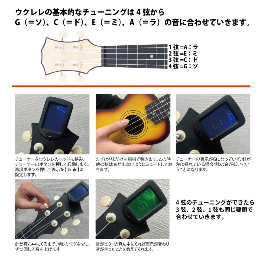 名入れ】ソプラノ ウクレレ 8点セット ソプラノサイズ スタンダード