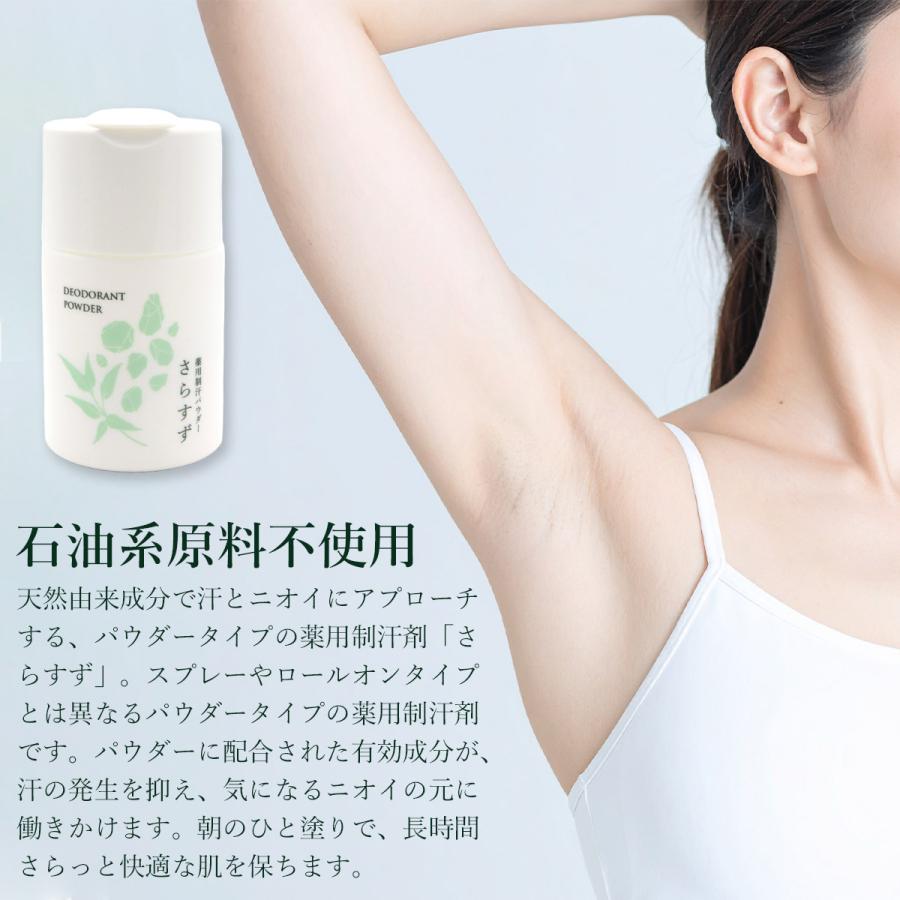 薬用制汗パウダー さらすず 30g 本体セット 薬用制汗剤 天然原料 医薬