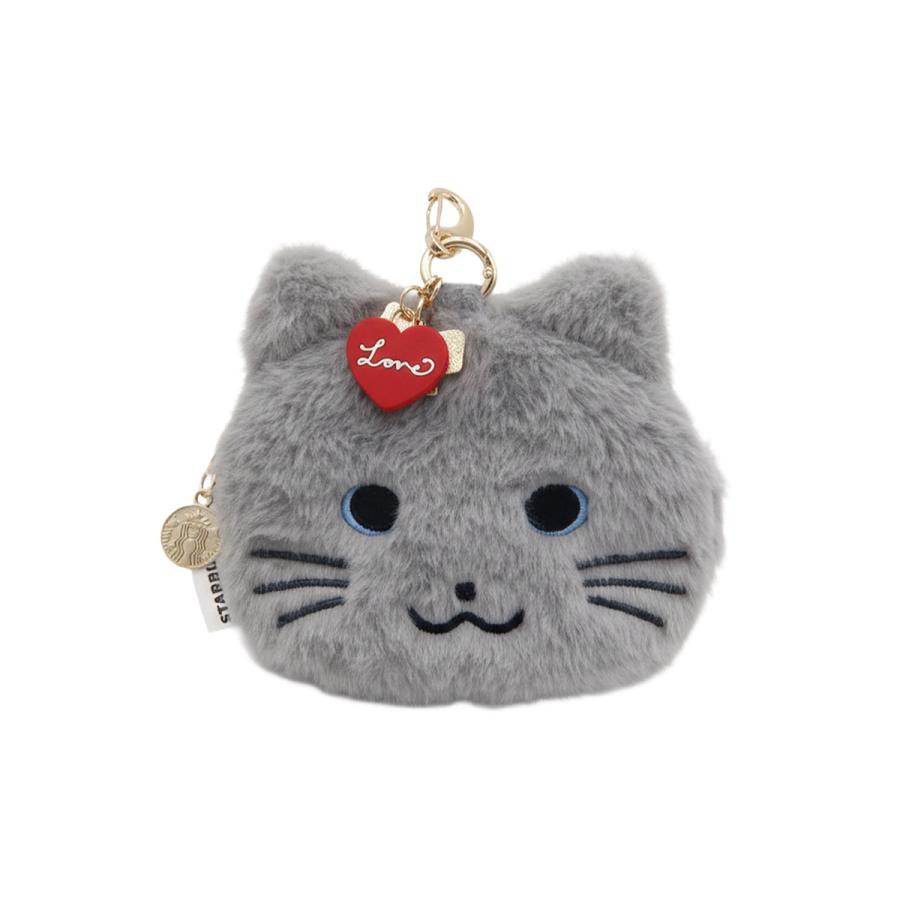 スターバックス バレンタイン2026 ファーポーチキャット ポーチ 小さめ